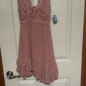 NWT Free People Rose Lace Dress